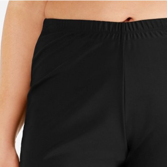 NWT Island Escape Swim Shorts Black Plus 24W - Picture 2 of 3